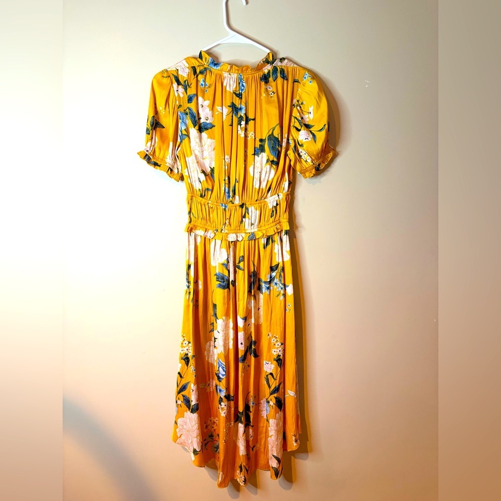 Current Air CanaryYellow Floral Midi Sundress NWOT - Picture 8 of 10